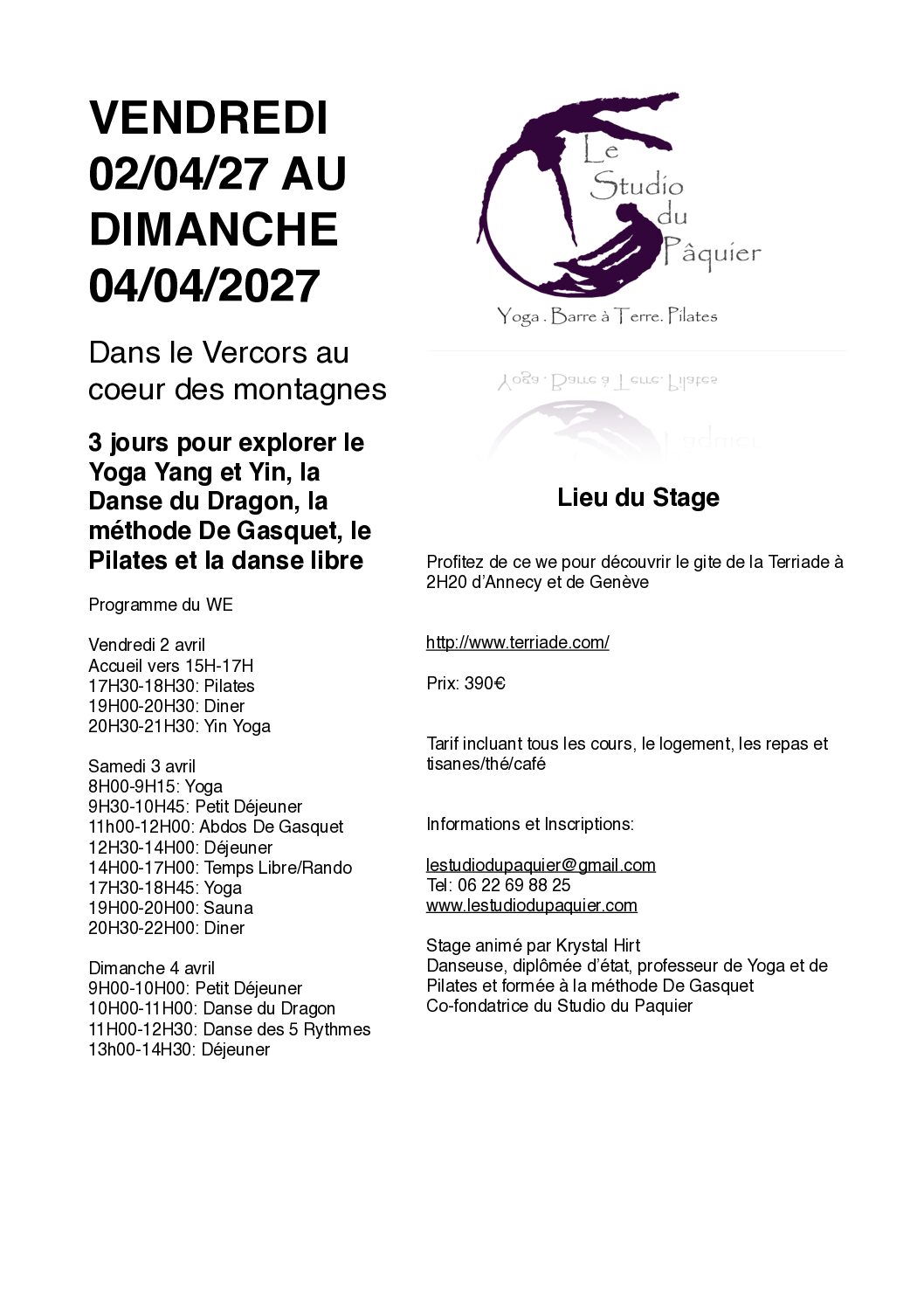 Retraite dans le Vercors